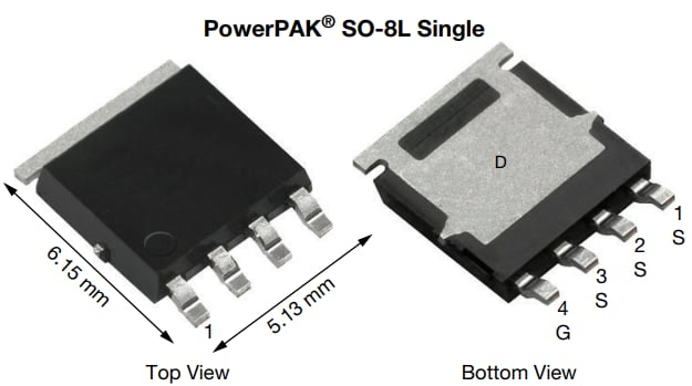 Mechanical Drawing - Vishay / Siliconix SQ Automotive MOSFETs